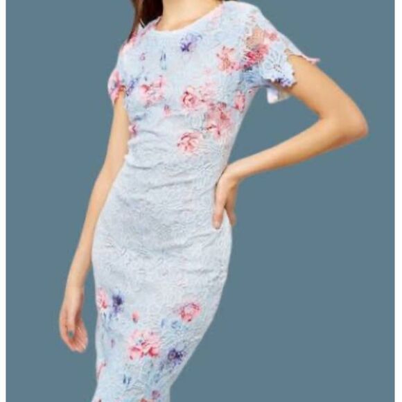 GUC Armani Exchange Paris Floral Dress (size 14) - Picture 6 of 10